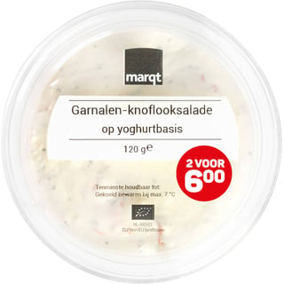 Garnalen-Knoflooksalade Op Yoghurtbasis