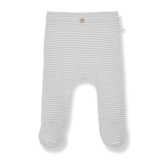 1+ In The Family Leggings W/Feet Smoky-Ivory Ros