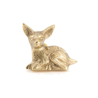 Ladeknop Forest Fawn Rechts Messing 4x4cm