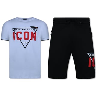 Zomerset Heren ICON - Twinset ICON - Combisets - 11818 - Zwart/ Wit
