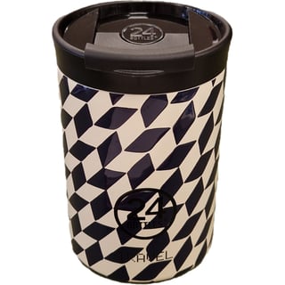 24 Bottles Travel Mug 350ml Groovy White