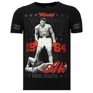 Greatest Of All Time - Ali T-Shirt - Zwart