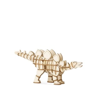 3D Wooden Puzzle: Stegosaurus - Wood