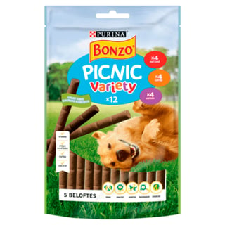 Bonzo Picnic Variety Hondensnacks Rund & Kip