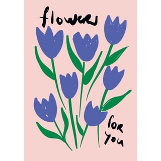 Context Cards Gevouwen Kaart- La Vie Est Belle Flowers