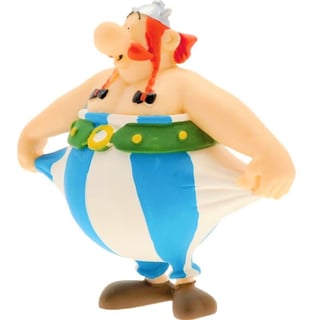 Asterix Figuur - Obelix Houdt Zijn Broek Vast