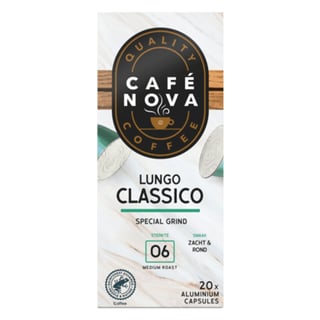 Cafe Nova Koffiecups Lungo Classico Sterkte 6