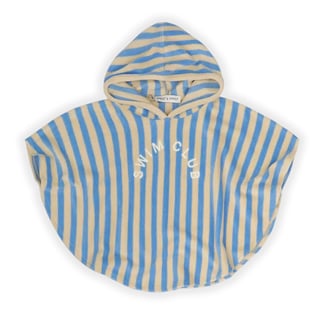 Sproet & Sprout Terry Poncho Stripes Sesame