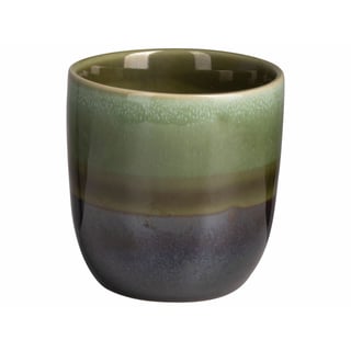 Retrolook Koffiemokje - Kleur: Donker Groen