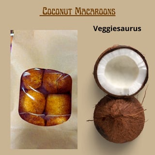 Veggiesaurus Coconut Macaroons 6 Stuks Ca. 275g, 6 St