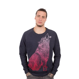 Huilende Wolf Sweater - Recycled