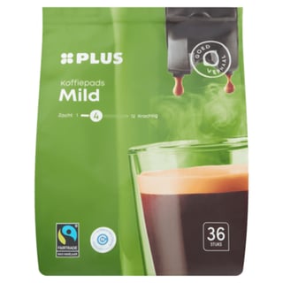 PLUS Koffiepads Mild Roast Fairtrade