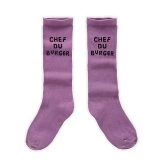Sproet & Sprout Socks Chef Du Burger Purple