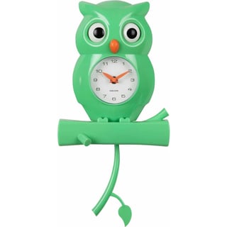 Karlsson Wall Clock Owl - Green