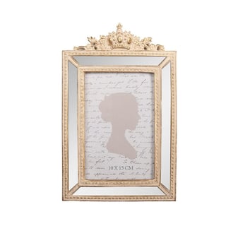 Fotolijstje Kroon Met Spiegelrand Goud 15x23cm - Foto 10x15cm