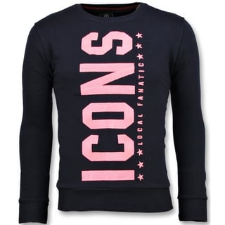 ICONS Vertical - Coole Sweater Mannen - 6353N - Navy