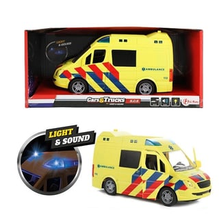 Welly Ambulance NL Pullback Met Licht en Geluid 3+