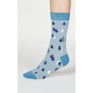 Socks Juliette Raindrop - Color: River Blue - Size: 37-41