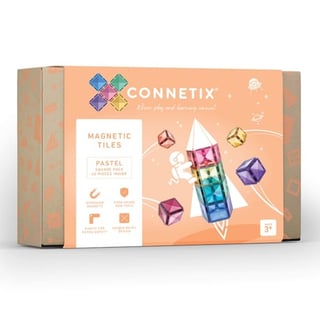 Connetix Magnetic Tiles Pastel Square Expansion Pack
