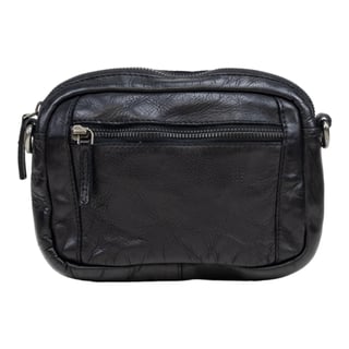 DSTRCT Leather Shoulderbag Harrington Small - Black