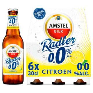 Amstel Radler 0.0 Bier Citroen Fles 6x30cl