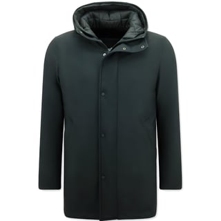 Exclusieve Designer Parka's Voor Mannen - Tweedelige Jas -8518 - Zwart