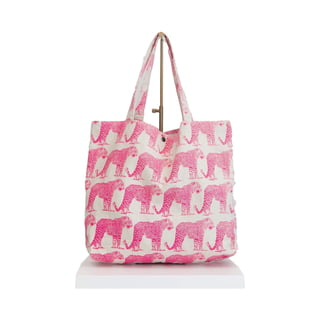 Beach Bag Wave Blue - Tiger Pink