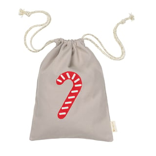 FABELAB Gift Bag, Candycane Embroidery 