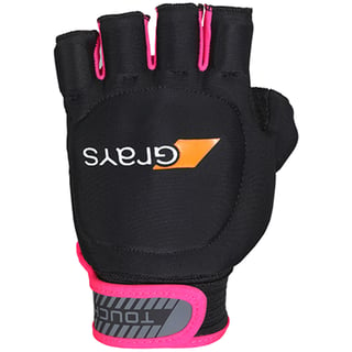 Grays Touch Half Finger Player Glove Black / Pink