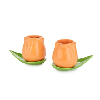 Coffee Cup Set Tulip - Orange