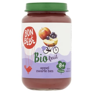 Bonbebe Bio 8mF0805 Appel Zwarte Bes Banaan