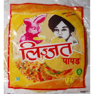 Lijjat Plain Urad Papad 200 Grams