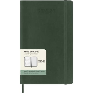 Moleskine 18 Months Diary Weekly Softcover Large 2025 - 2026 - Green