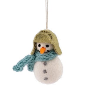 Hanger Sneeuwpop IJsblauw