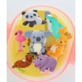 Iwako Puzzle Eraser Cute Animalcase 7 Delig 3+