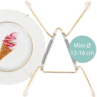 Gouden Bordenhanger - Bordenhangers: Metalen Bordenhanger Mini Ø 12-16 Cm