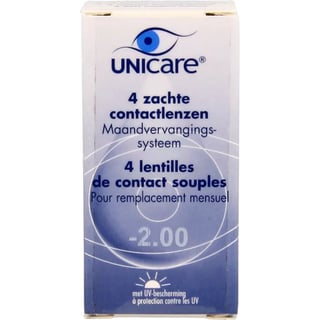 Unicare Zachte Maandlens -2.00 4st 4