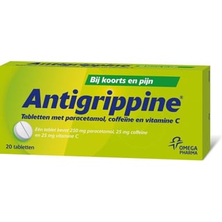 Antigrippine Tabletten 250/25/25mg 20st 20