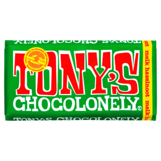 Tony's Chocolonely Chocoladereep Melk Hazelnoot Fairtrade