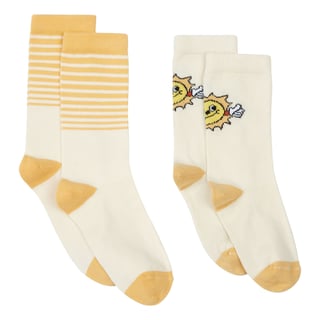 Pack 2 Chaussettes Sisterhood Sunny Off White