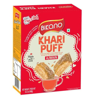 Bikano Khari Puff Ajwain 200Gr