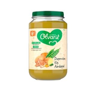 Olvarit 6+mnd Doperwten Kip Aardappel