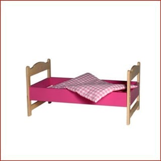 Van Dijk Toys Poppenledikant/bed Roze