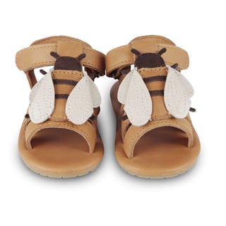 DONSJE AMSTERDAM Baby Sandals Tuti Sky, Camel Classic Leather 
