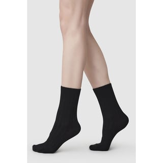 Swedish Stockings Bodil Chunky Socks - Black