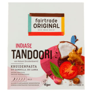 Fairtrade Original Tandoori Indiaase Kruidenpasta Fairtra
