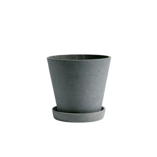 HAY Flowerpot with Saucer L Green
