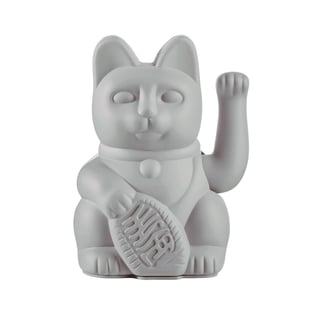 Lucky Cat Light Grey 10x15cm