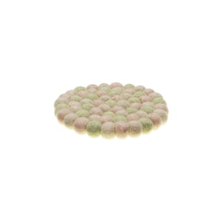 Onderzetter roze-groen 20cm