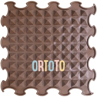 Ortoto Little Pyramids Mat - Kleur: Dark Chocolate